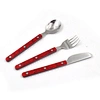 Red Wooden Handle Cutlery